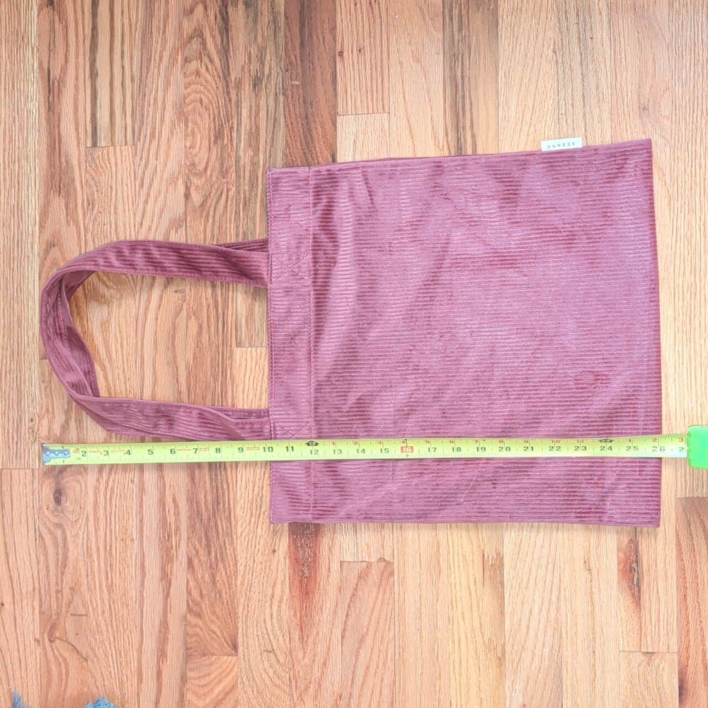 Sezane pink velvet Sofa Corduroy Tote Bag - Picture 3 of 3